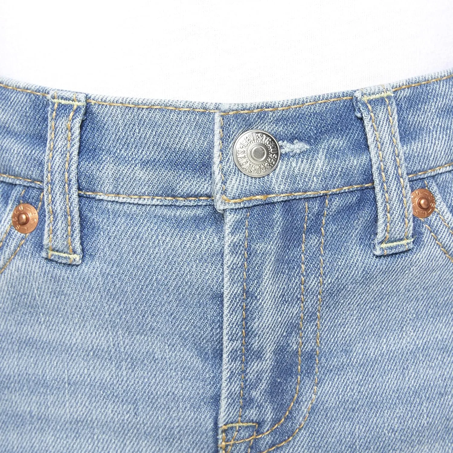 Girls' High Rise Straight Fit Jeans
