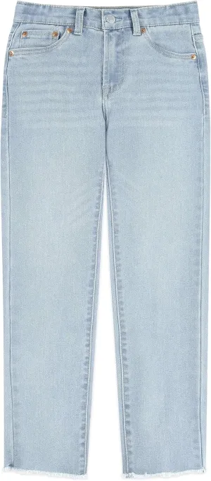 Girls' High Rise Straight Fit Jeans