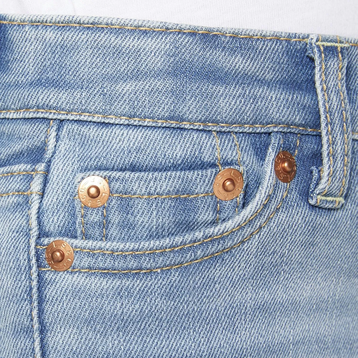 Girls' High Rise Straight Fit Jeans