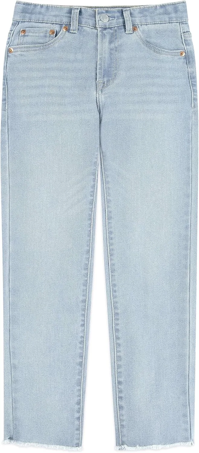 Girls' High Rise Straight Fit Jeans