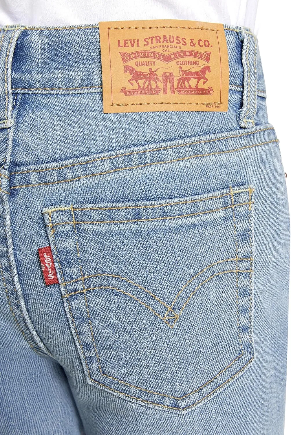 Girls' High Rise Straight Fit Jeans