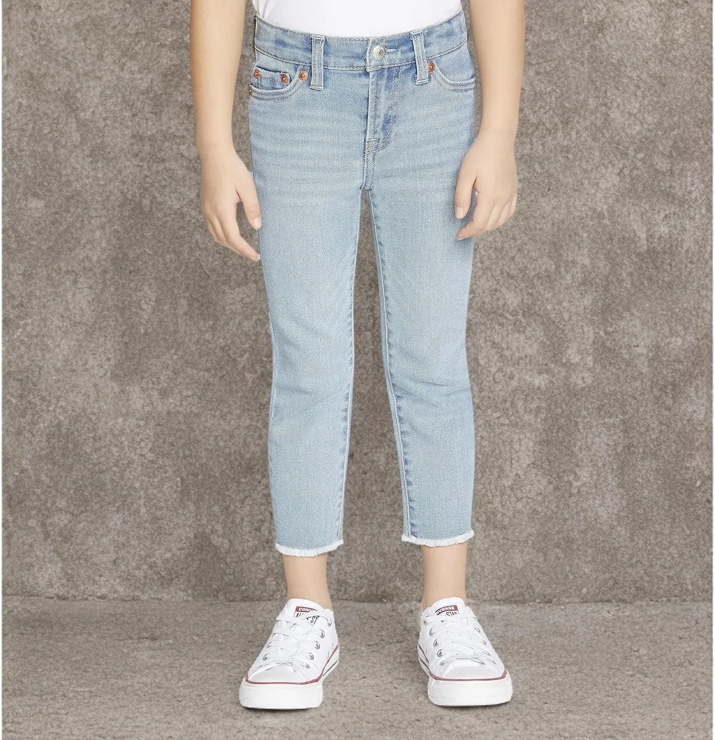 Girls' High Rise Straight Fit Jeans