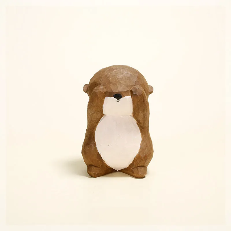 Gohobi Handmade Wooden Otter Ornament
