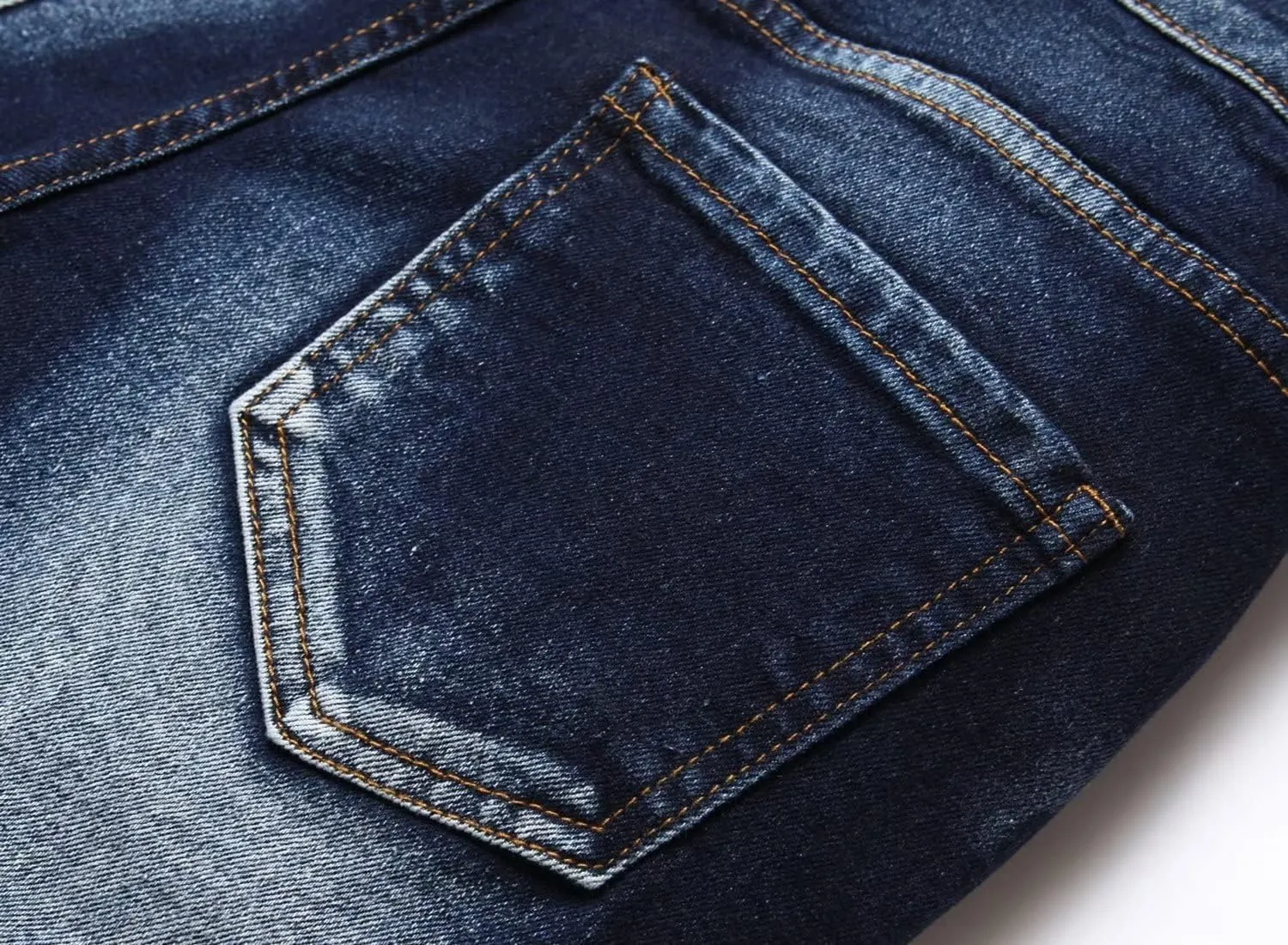 HENGAO Boy's Distressed Ripped Skinny Jeans