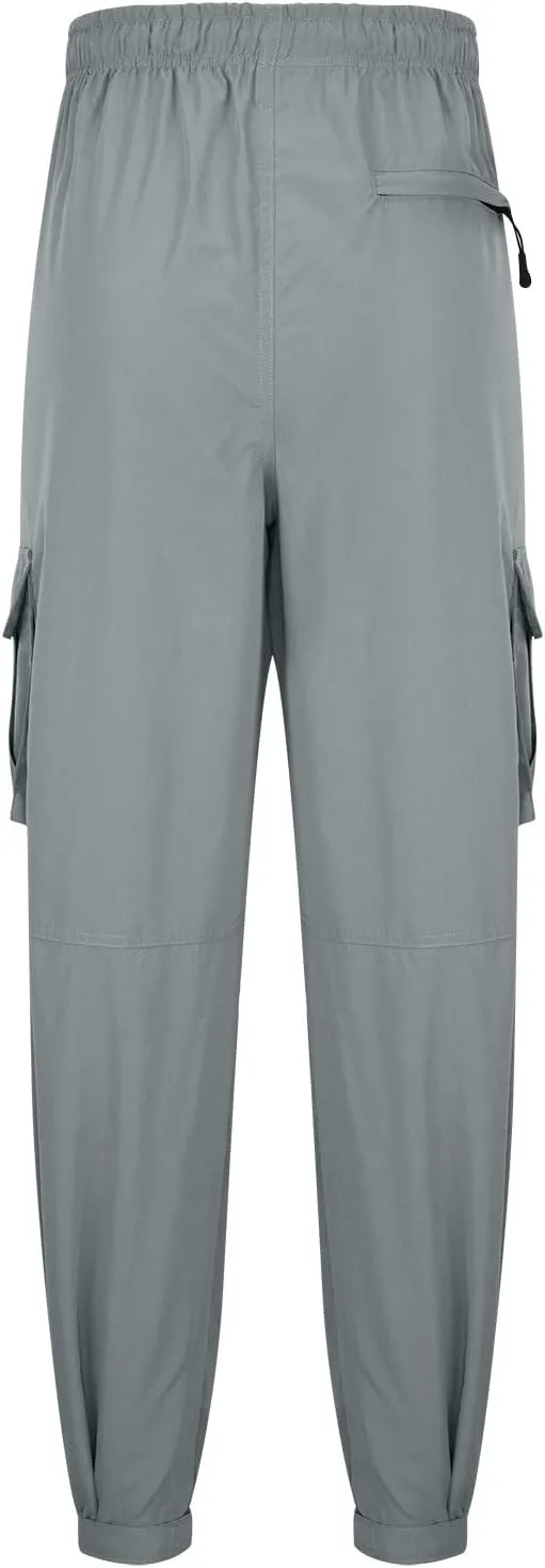 Hiking Cargo Pants for Men Casual Loose Straight Leg Joggers Lightweight Cotton Cargo Sweatpants