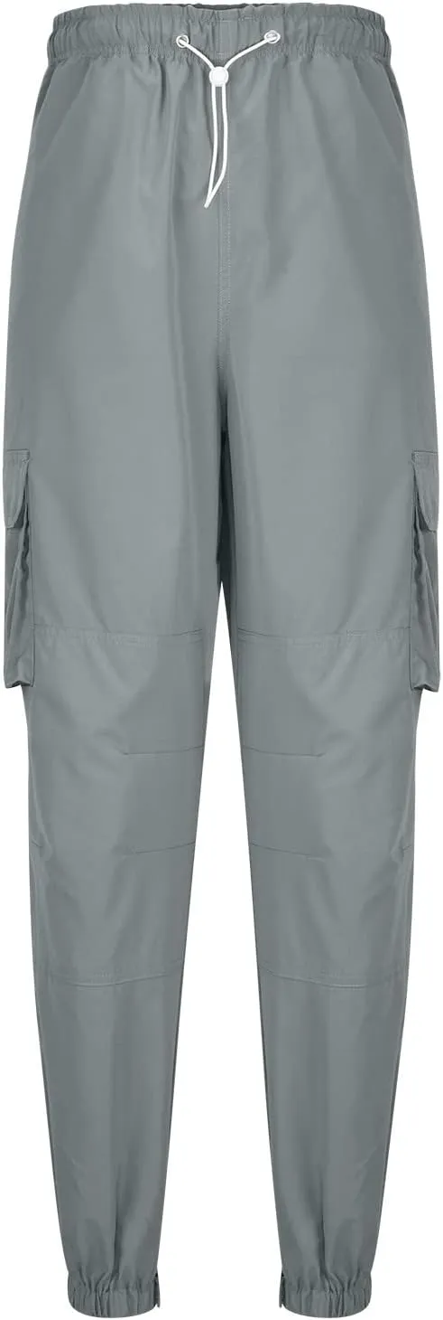 Hiking Cargo Pants for Men Casual Loose Straight Leg Joggers Lightweight Cotton Cargo Sweatpants