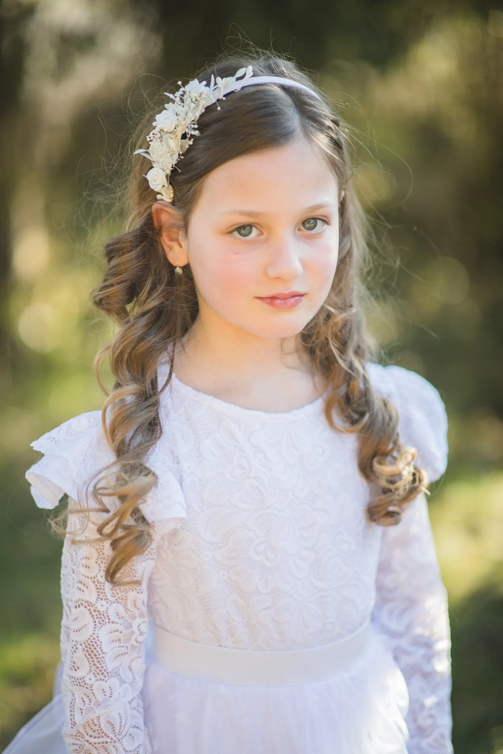 Holy communion flower headband