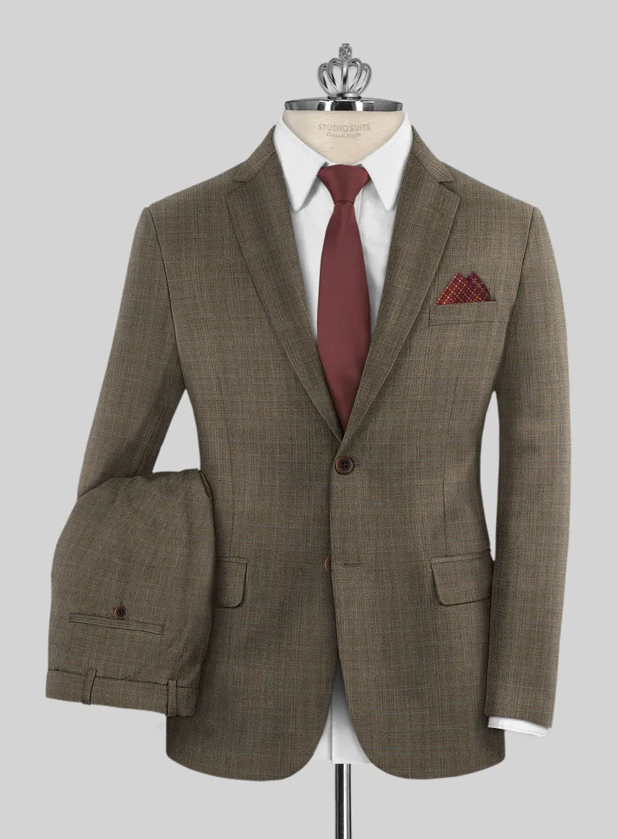 Huddersfield Brown Glen Pure Wool Suit