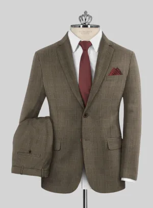 Huddersfield Brown Glen Pure Wool Suit