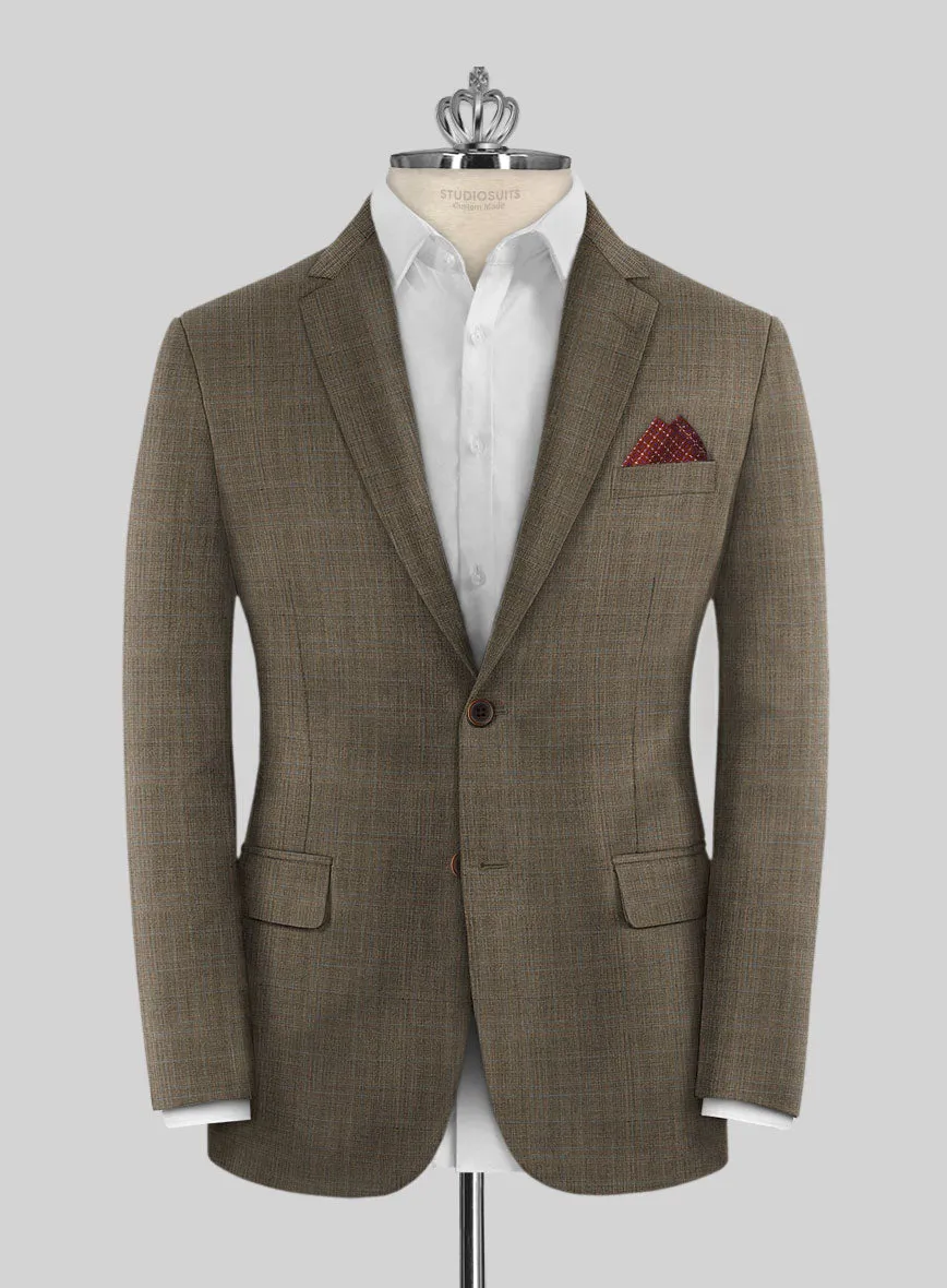 Huddersfield Brown Glen Pure Wool Suit