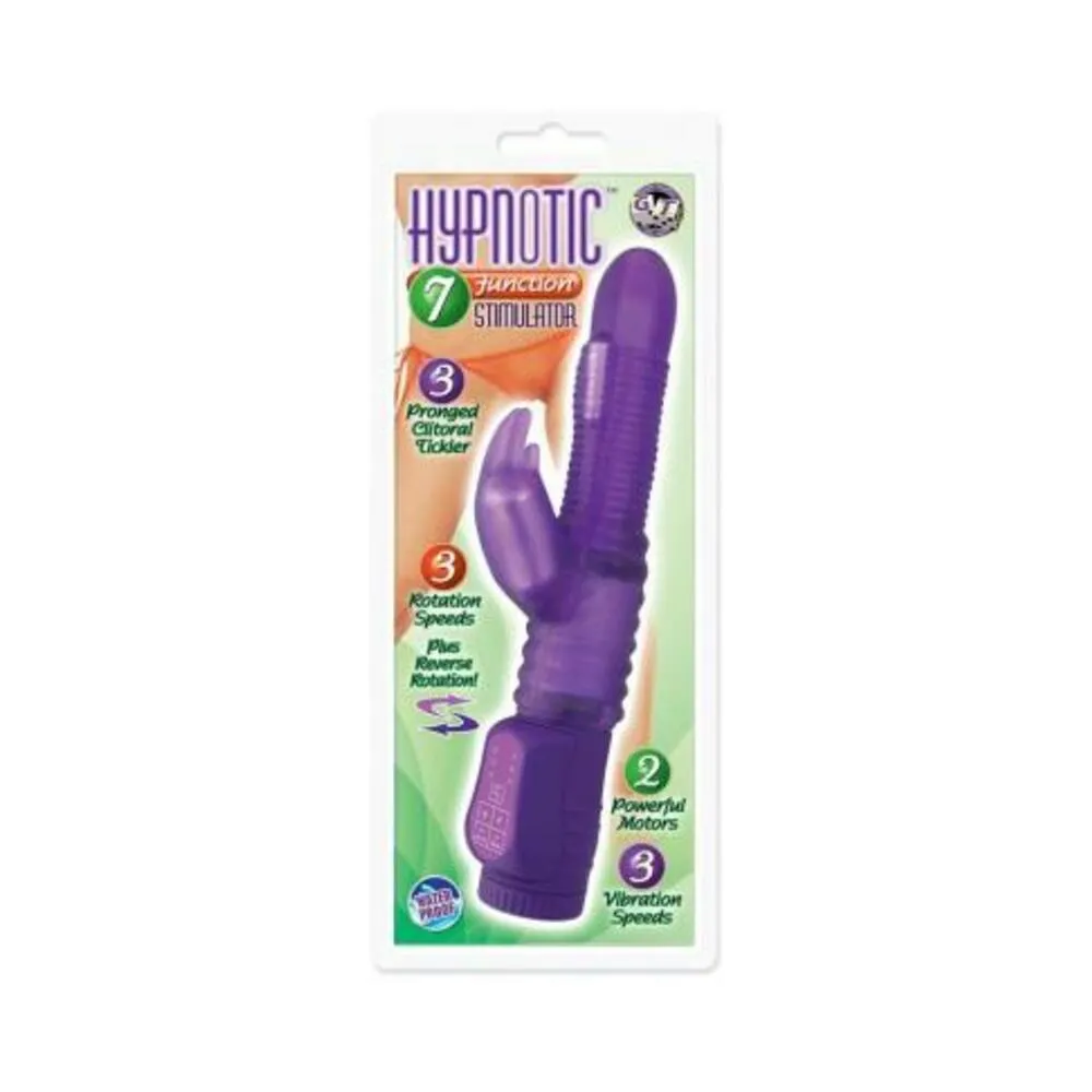 HYPNOTIC 7 FUNCTION STIMULATOR LAVENDER WATERPROOF