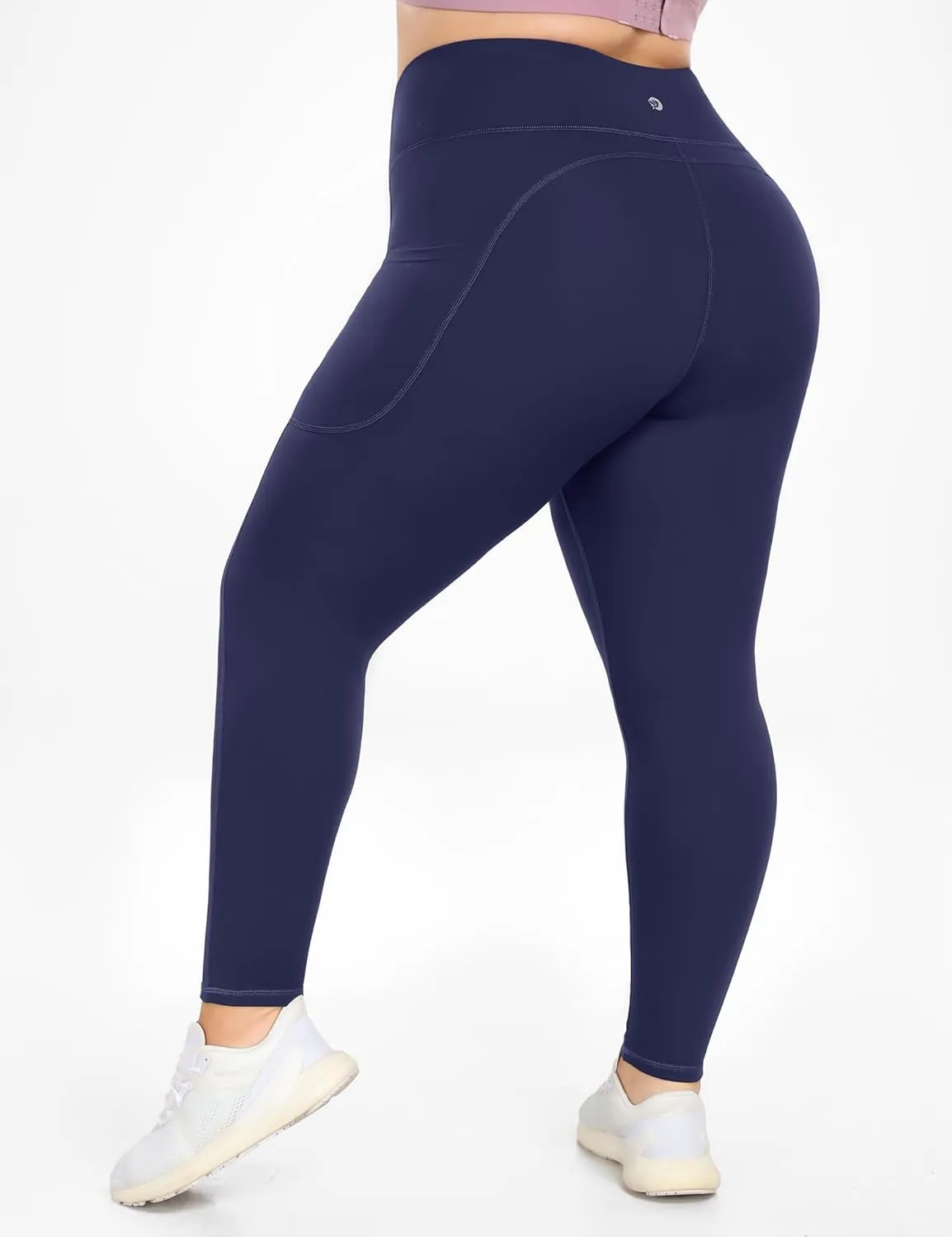 IUGA Buttery Soft Plus Size Leggings for Women No Front Seam Leggings with Pockets for Women Tummy Control Yoga Pants 3X 4X