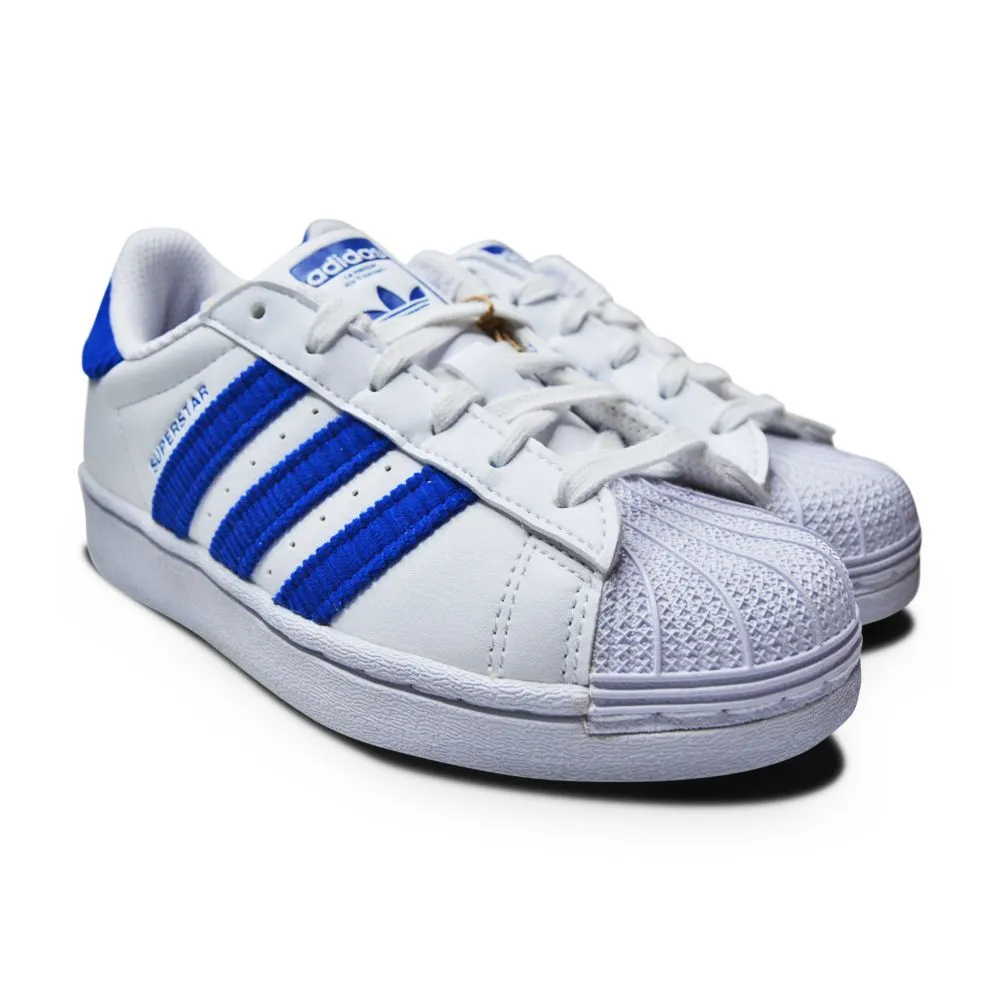 Kids Adidas Superstar C - GV7952 - White Blue White