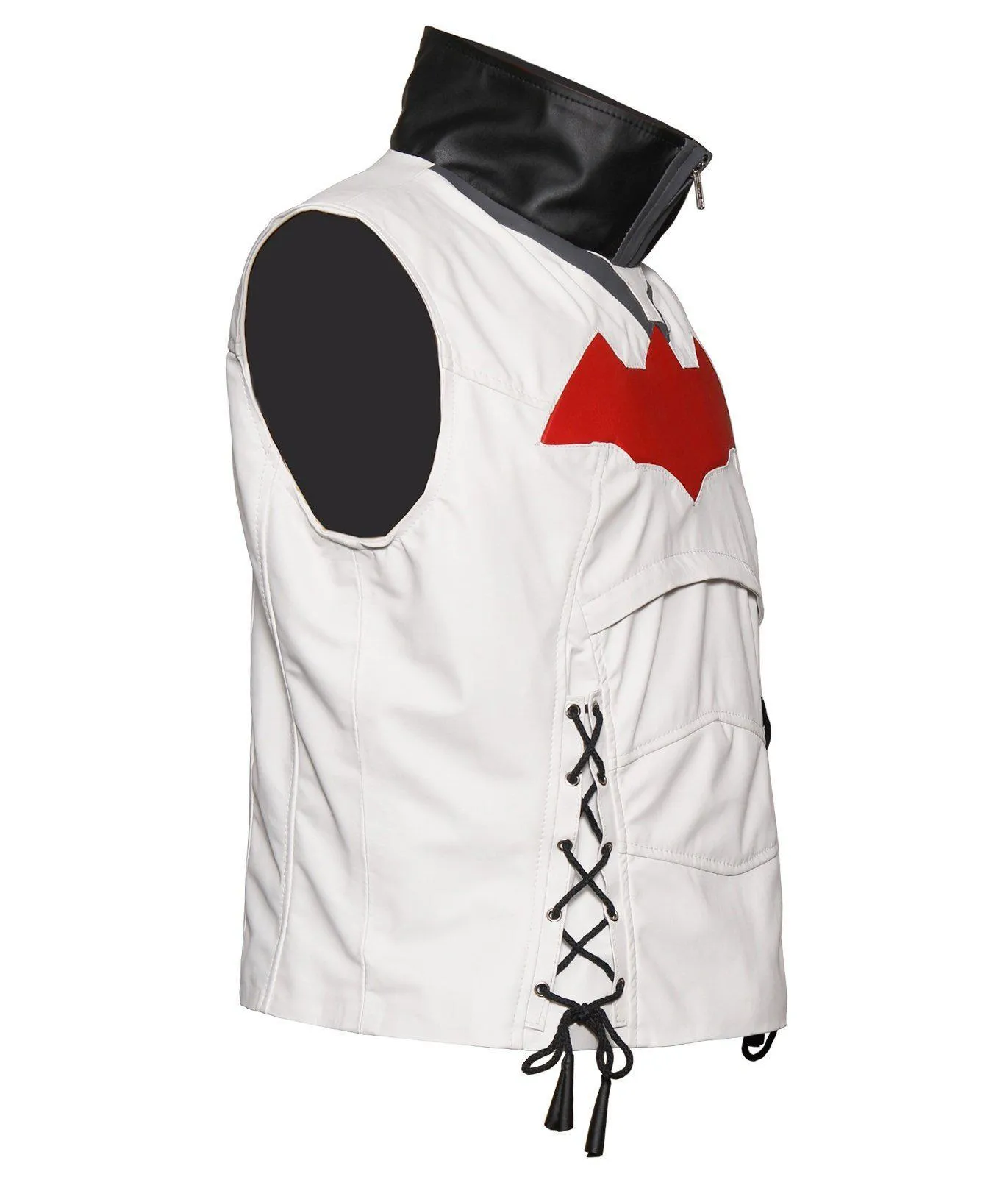 Knight Arkham Red hood Leather Jacket and Vest
