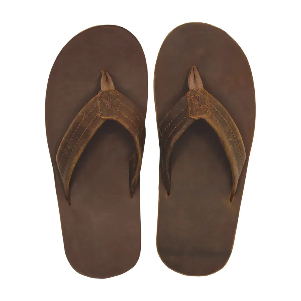 Local Boy Leather Flip Flops