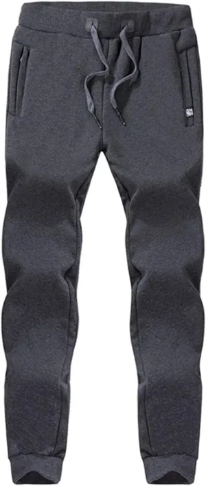 Lounge Pants for Men 2023 Casual Stylish Drawstring Elastic Waist Solid Warm Pant with Pockets Thickened Trousers