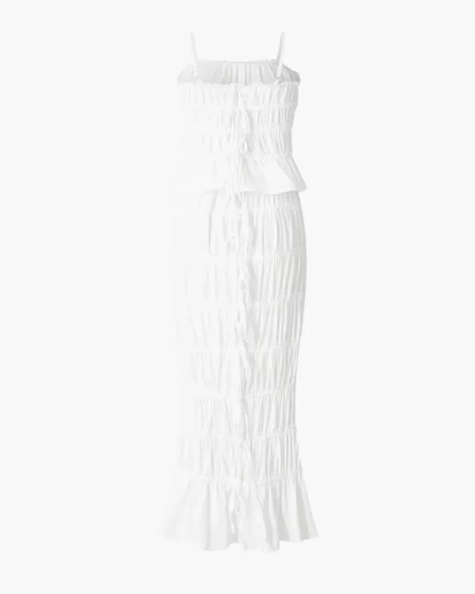 Madeleine – Ruched maxi dress – Ethereal tie details