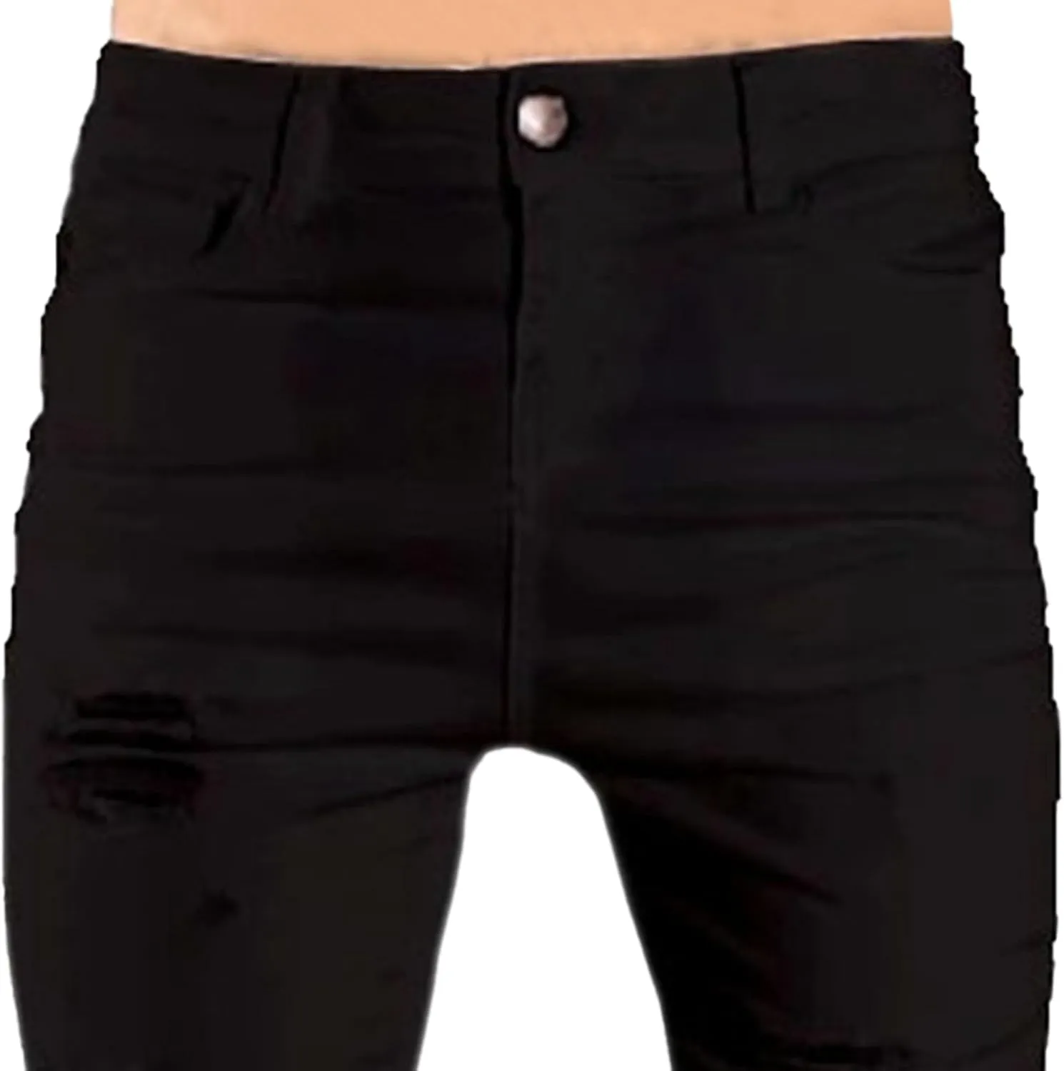 Maiyifu-GJ Men's Ripped Skinny Jeans Stretch Slim Fit Jeans Distressed Destroyed Straight Leg Denim Pants for Men