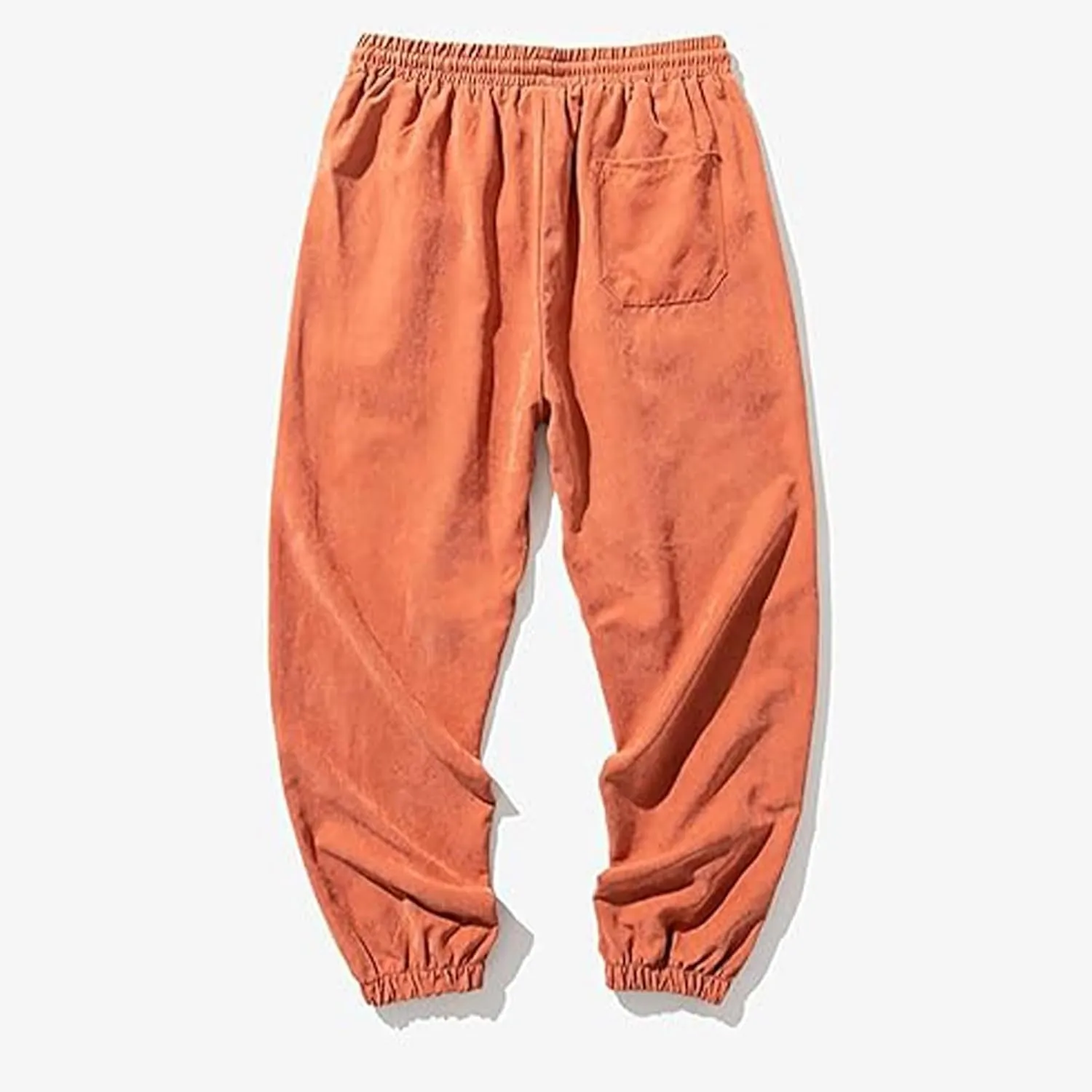 Men Casual Pants Plus Size Plain Trousers Elastic Waist Drawstring Slacks Classic Basic Summer Vacation Lounge Pants