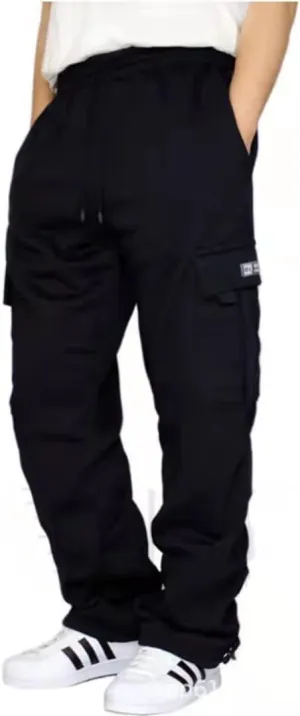 Men's Cargo Pants Big and Tall Loose Straight Leg Outdoor Travel Hiking Trousers Multi-Pockets Tactical Jogger Pants
