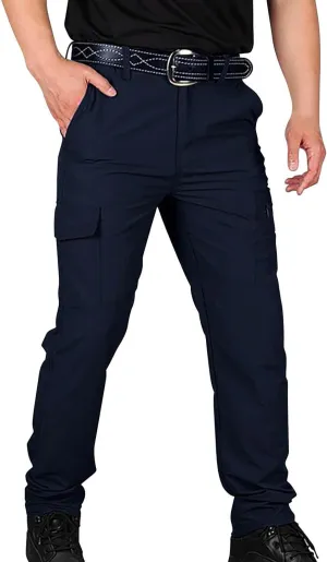 Mens Cargo Pants Work Stretch Multi Pockets Pant Military Tactical Lightweight Joggers Hiking Outdoor Waterproof Pant