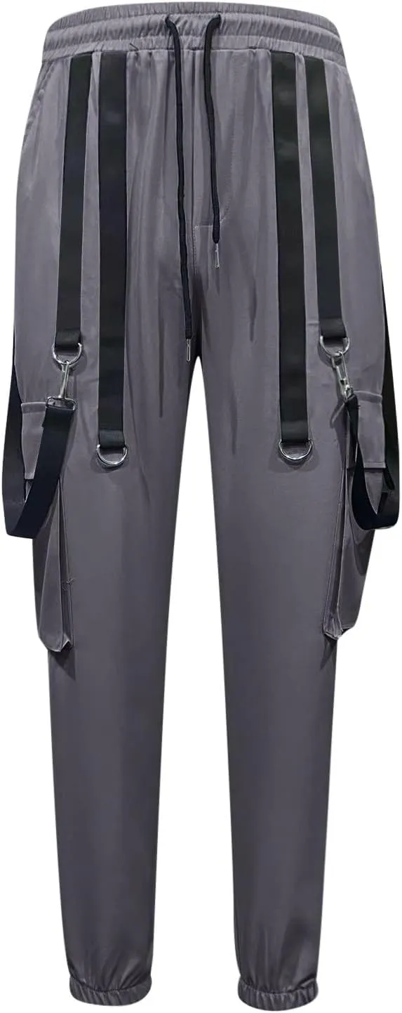 Men's Casual Joggers Pants Cotton Drawstring Chino Cargo Pants Hiking Outdoor Twill Track Jogging Sweatpants Men Active Pants