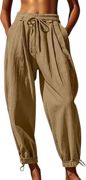 Mens Casual Pants Straight-Leg Vacation 2025 Summer Lightweight Pant Fashion Relax Fit with Pocket Plus Size Trousers