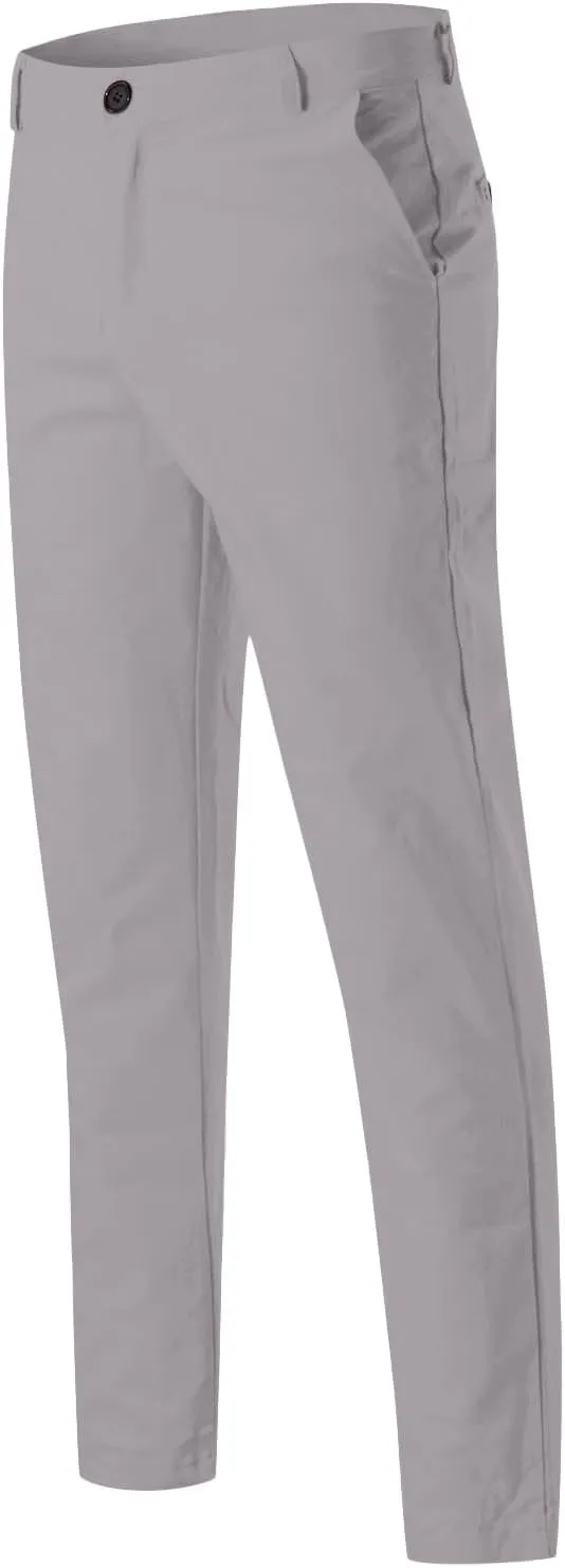 Men's Chino Pants Casual Stretch Waist Tapered Trousers with Pockets Loose Fit Joggers Pockets Tapered Sweatpants