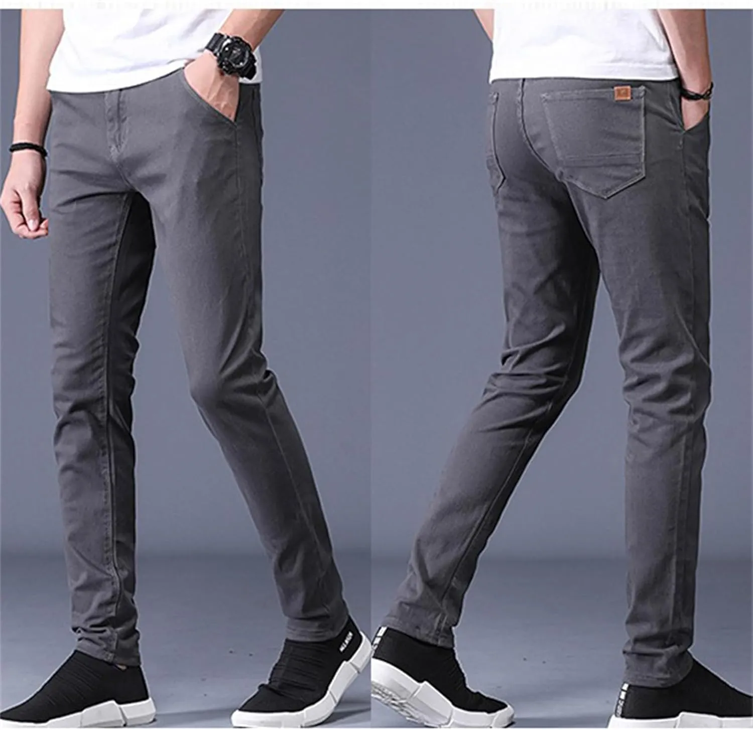 Men's Golf Pants Slim Fit Chino Pant Lightweight Stretch Quick Dry Casual Travel Work Dress Pants