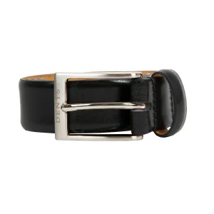 Men’s Heritage Lined Full-Grain Leather Belt with Satin Nickel Buckle