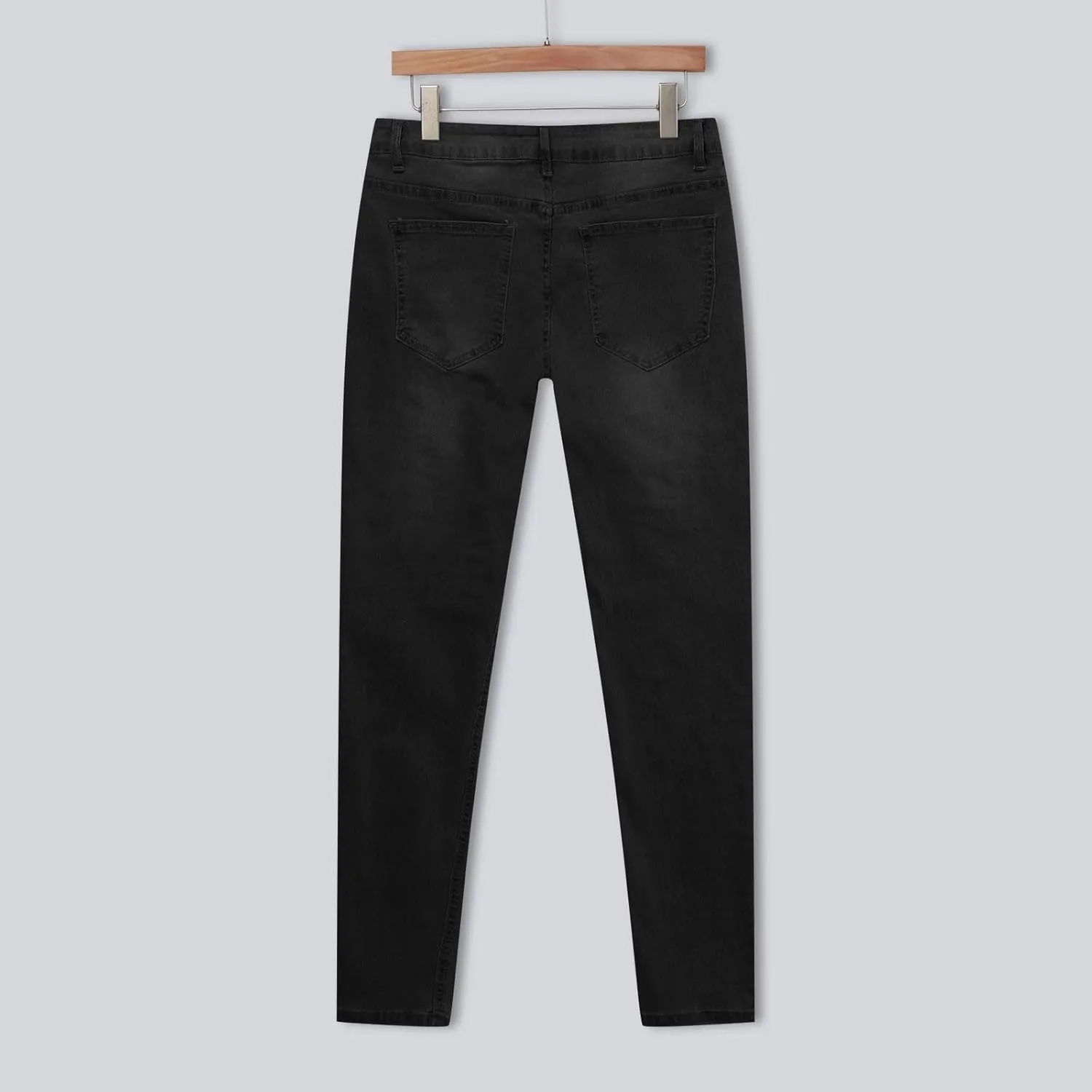 Men's Jeans Slim Fit Skinny Denim Stretch Tapered Jean Pants Casual Elastic Waist Jeans Fashion Comfort Denim Pants