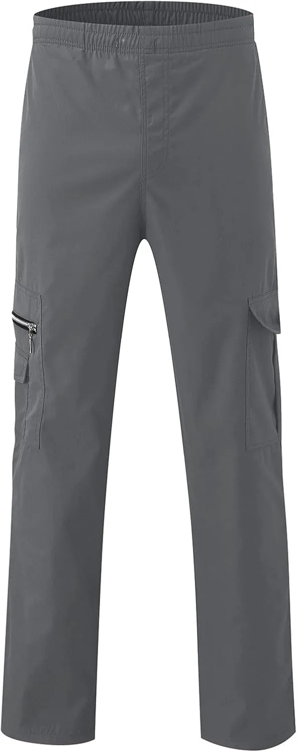 Men's Joggers Cargo Pants Drawstring Fashion Pants Sweatpants Casual Work Chino Pants with Pockets for Men