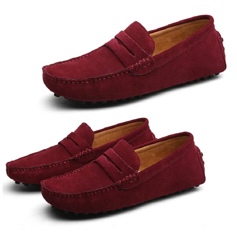 Men's Moccasins Lightweight Leather Loafers