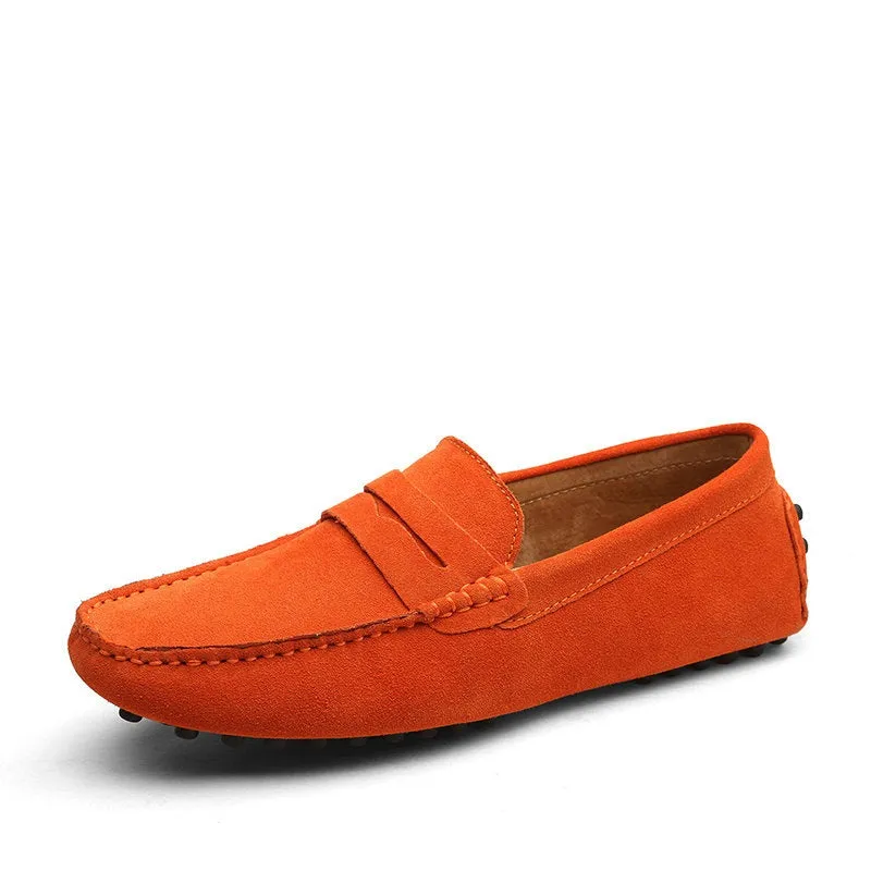 Men's Moccasins Lightweight Leather Loafers