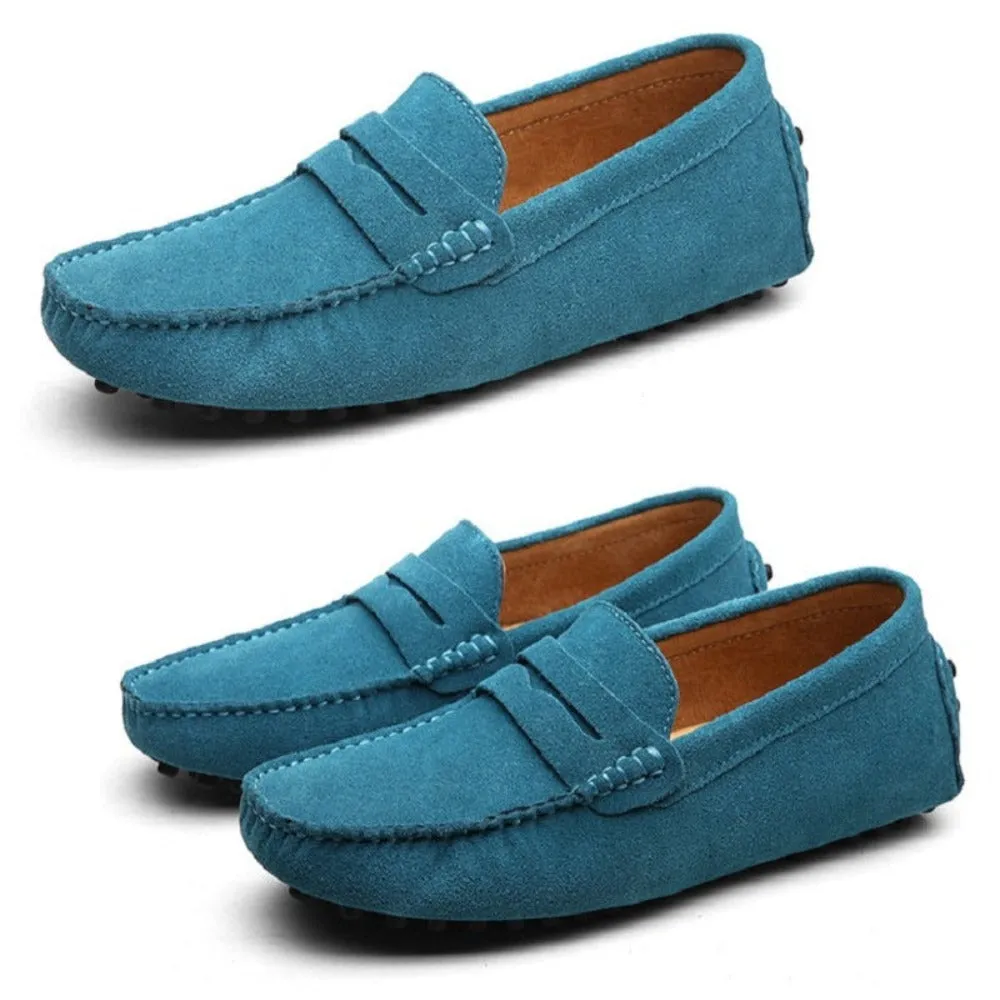 Men's Moccasins Lightweight Leather Loafers