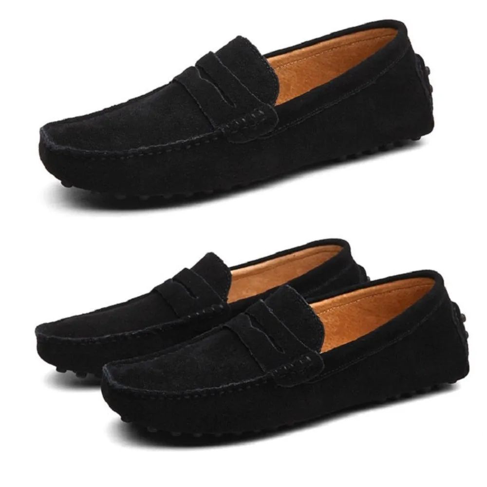 Men's Moccasins Lightweight Leather Loafers