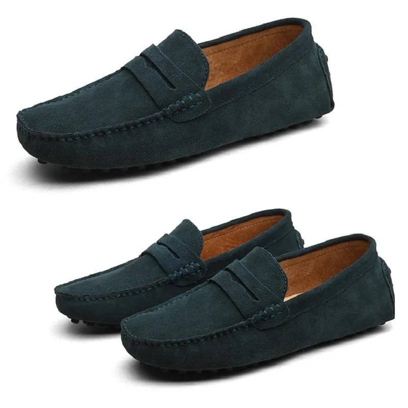 Men's Moccasins Lightweight Leather Loafers