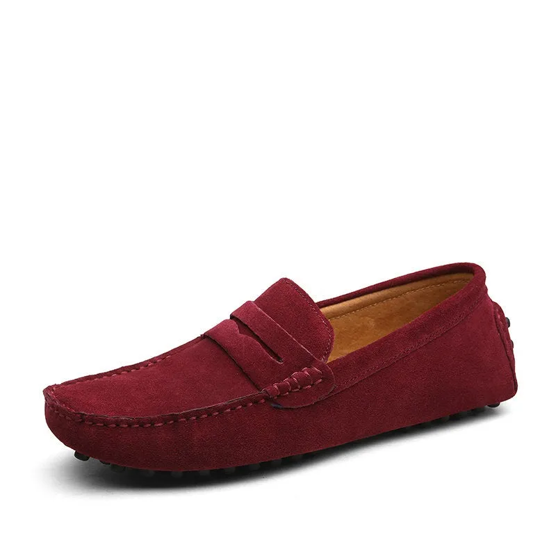 Men's Moccasins Lightweight Leather Loafers