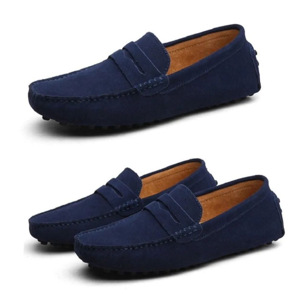Men's Moccasins Lightweight Leather Loafers
