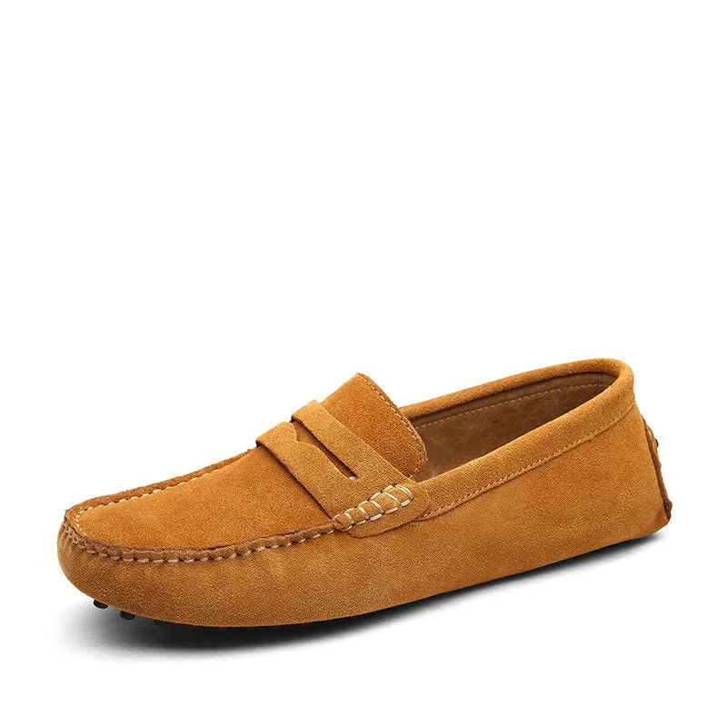 Men's Moccasins Lightweight Leather Loafers