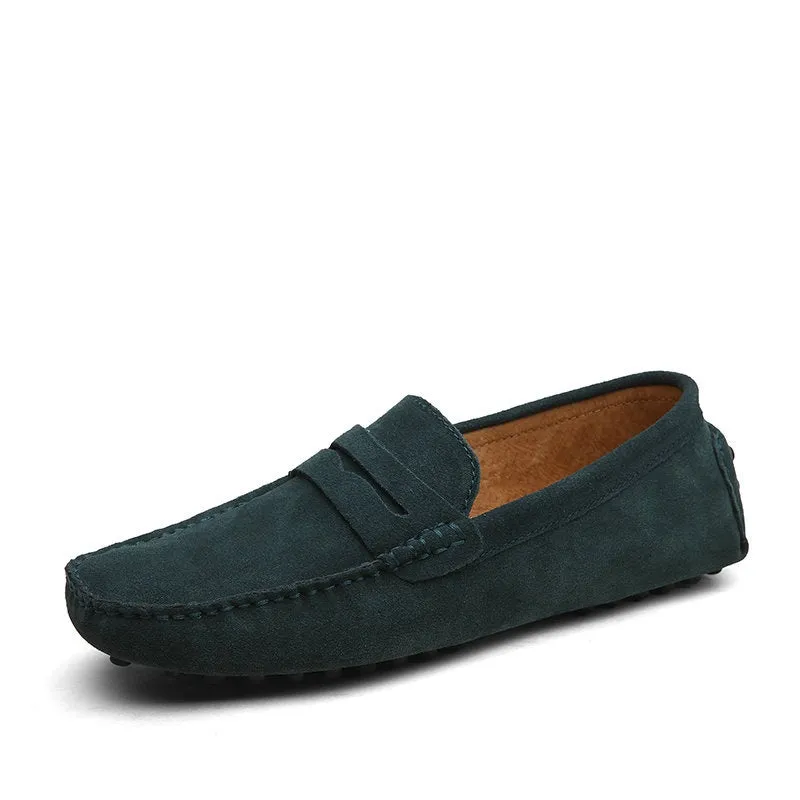 Men's Moccasins Lightweight Leather Loafers