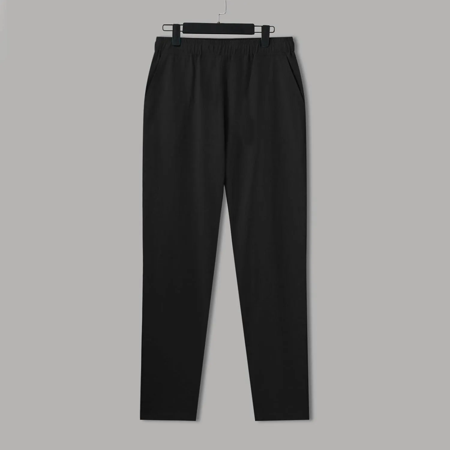 Mens Pants Casual Solid Color Vacation Elastic-Waisted Cotton Drawstring Pant Fashion Relax Fit High-Waisted Outfits