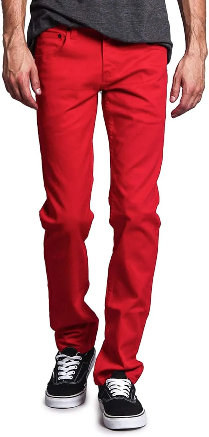 Men's Skinny Fit Color Stretch Jeans