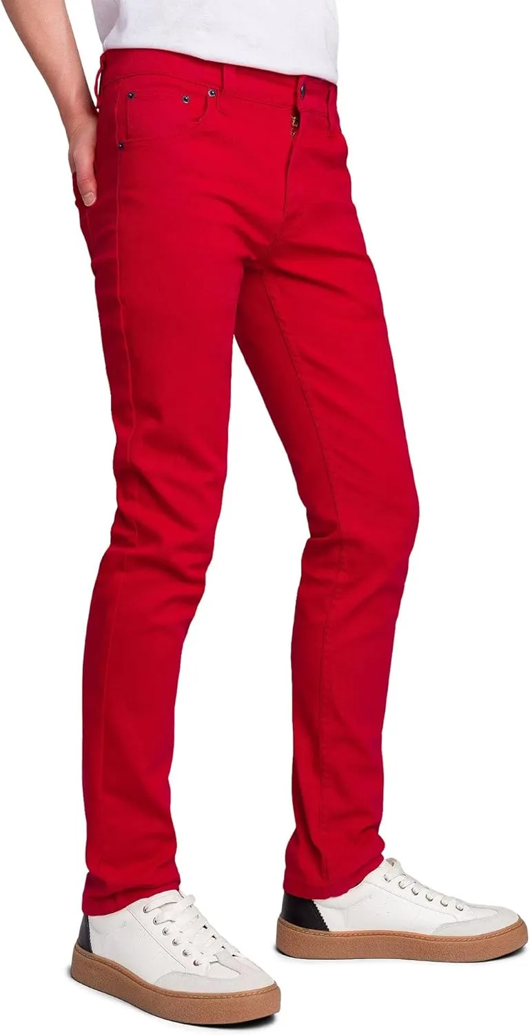 Men's Skinny Fit Color Stretch Jeans
