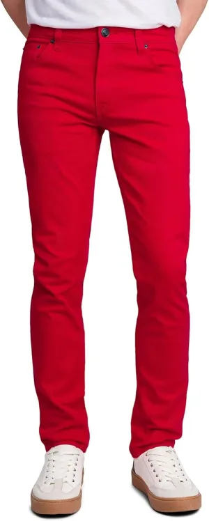 Men's Skinny Fit Color Stretch Jeans