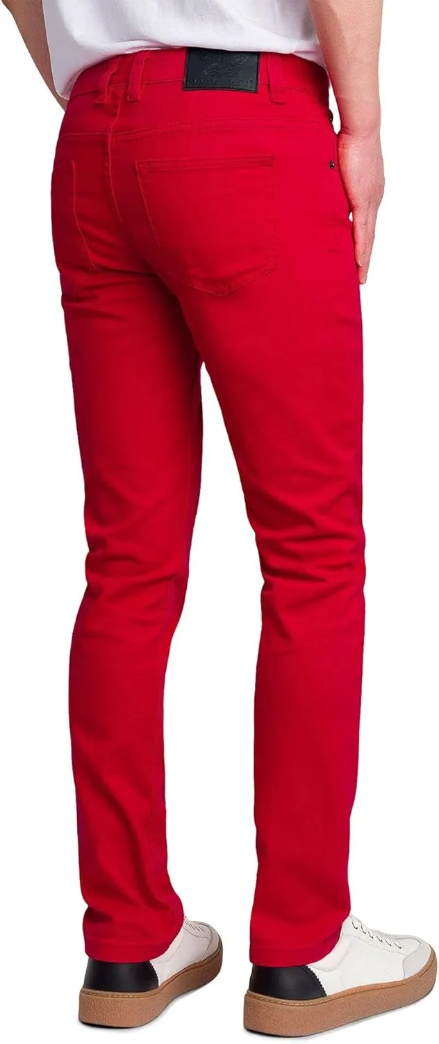 Men's Skinny Fit Color Stretch Jeans