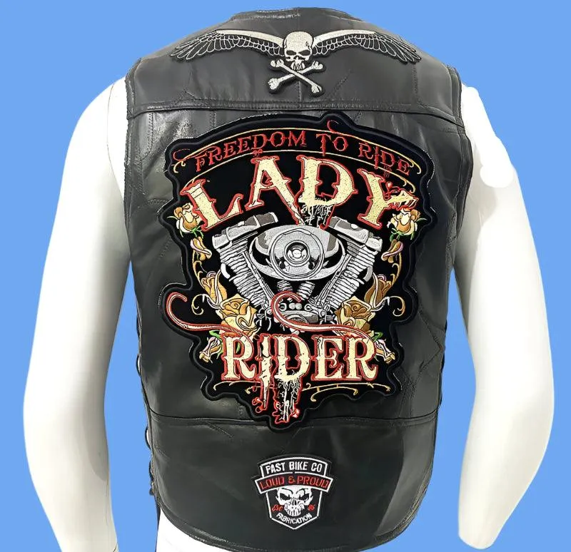 Men's Sleeveless Motorcycle Streetwear Biker Waistcoat Vest Leather Jacket