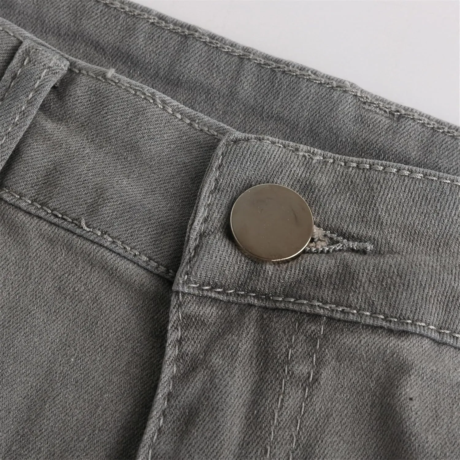 Men's Slim Fit Stretch Biker Jeans Ripped Skinny Tapered Leg Jeans for Men Fashion Vintage Distressed Denim Pants