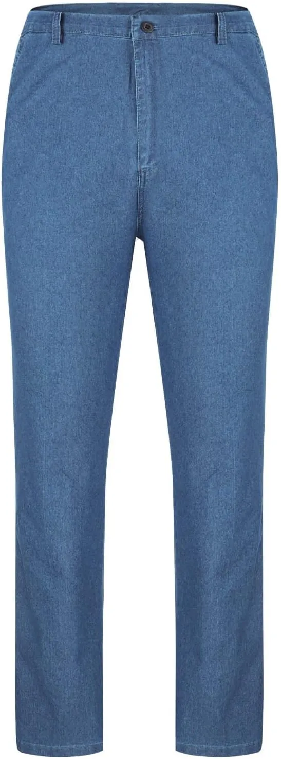 Men's Slim Fit Stretch Jeans Vintage Classic Denim Dress Pants Men Casual Work Jeans Pants Straight Leg Loose Fit