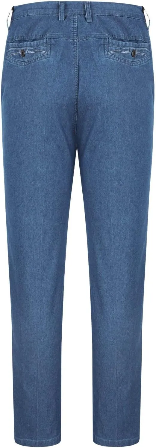 Men's Slim Fit Stretch Jeans Vintage Classic Denim Dress Pants Men Casual Work Jeans Pants Straight Leg Loose Fit